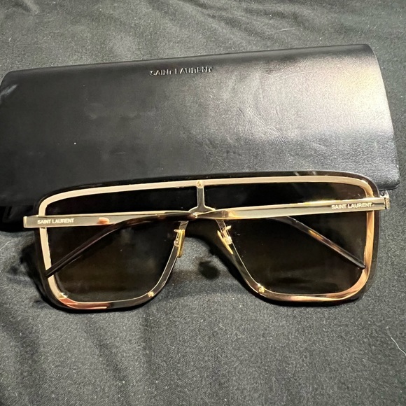 Saint Laurent
Brown Gold Sl 364 Sunglasses - Picture 4 of 4